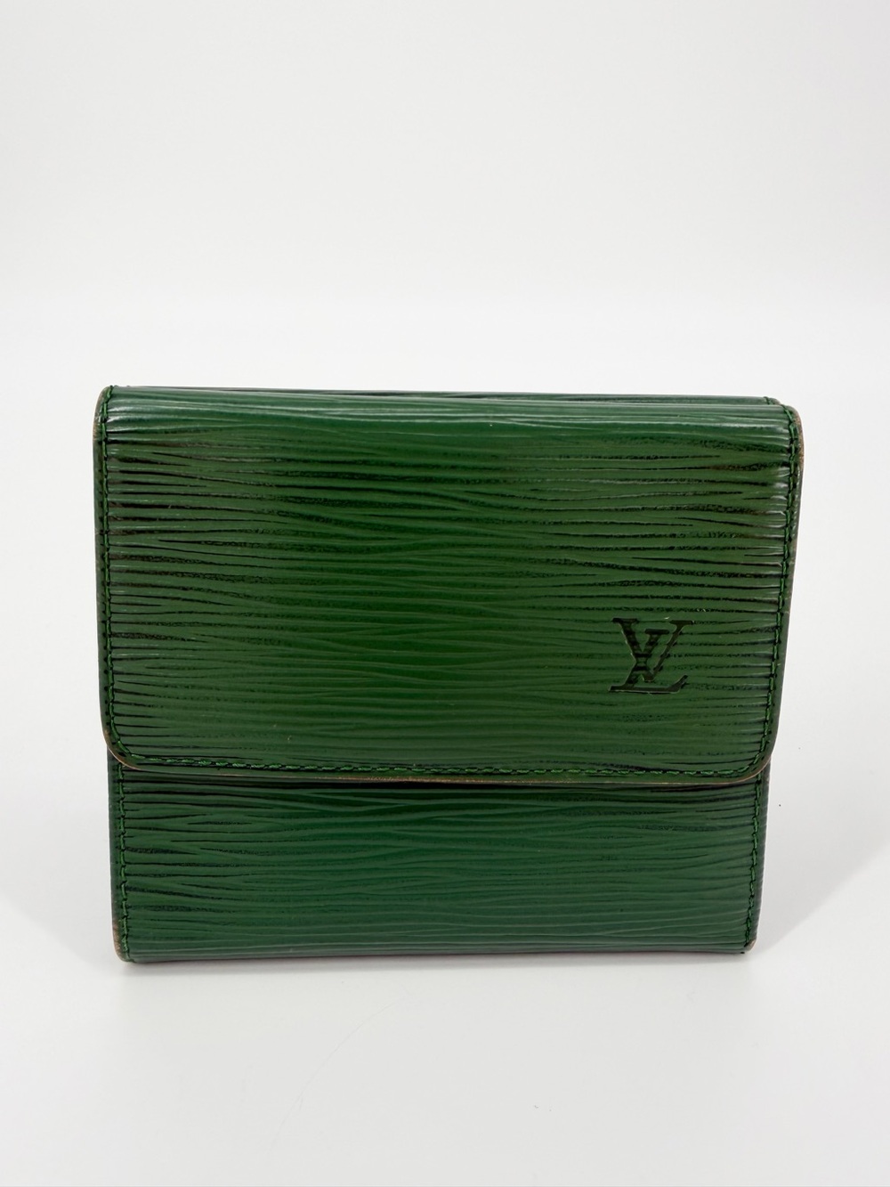 Vintage Louis Vuitton Epi Leather Green Tri-fold Wallet